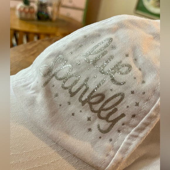 Disney Parks Minnie Mouse LIVE SPARKLY Glittery Baseball Cap Hat - YOUTH - Picture 3 of 6